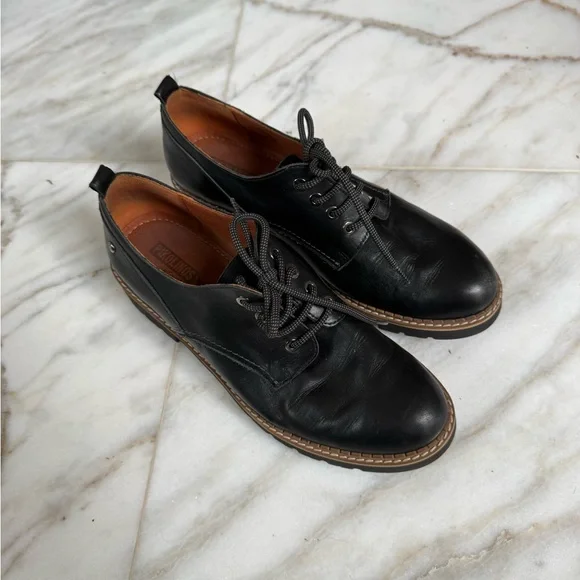 Pikolinos Women's Leather Vicar Oxford Shoes Black Size EU 39, US 8.5 - Picture 14 of 14